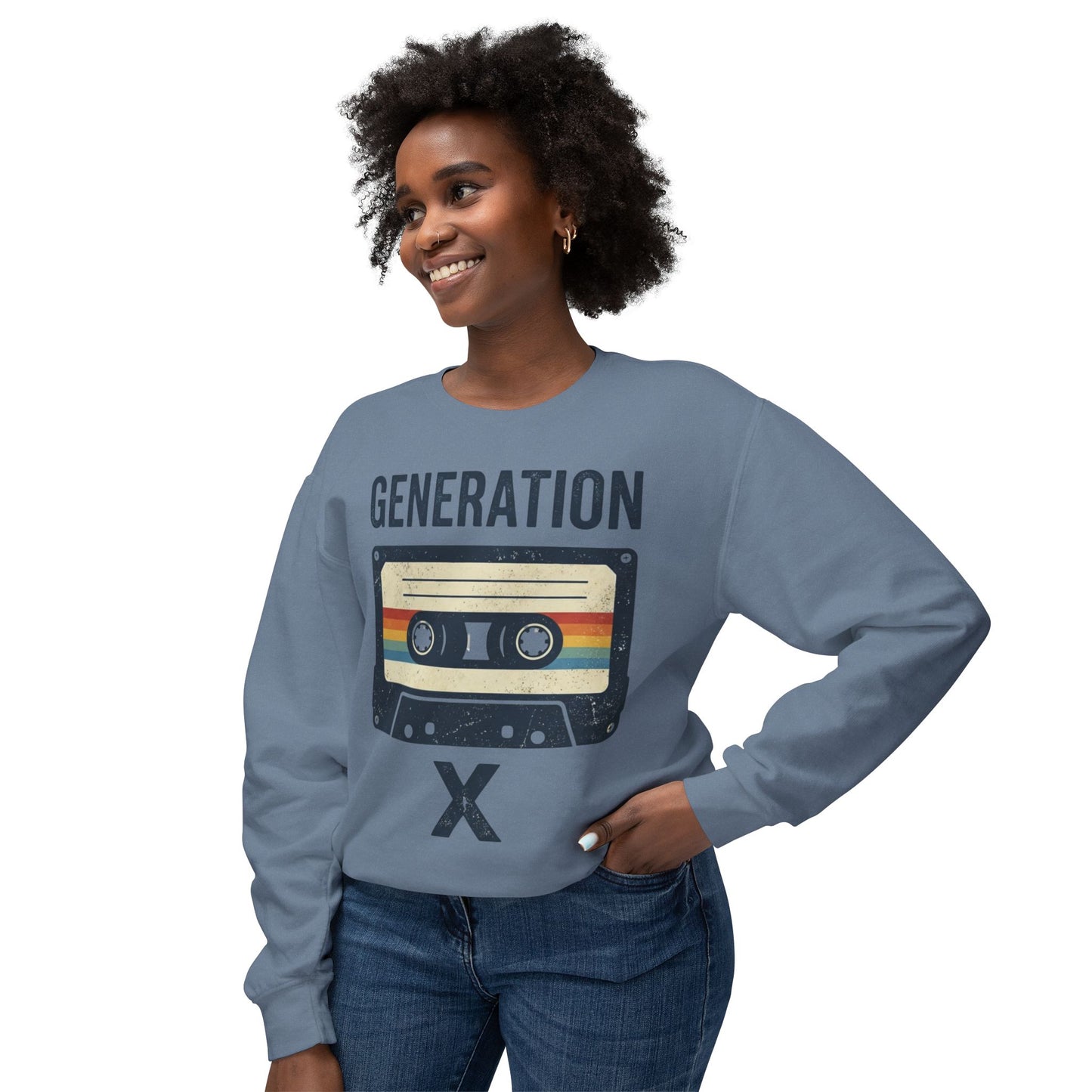 Generation X Retro Cassette Crewneck Sweatshirt