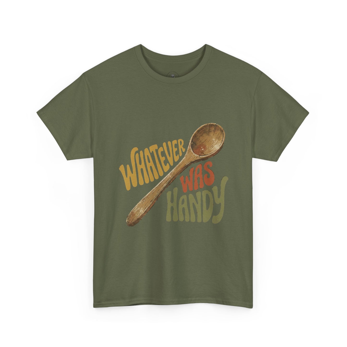 Whatever Was Handy Spoon Graphic Tee — Funny Kitchen Cooking T‑Shirt