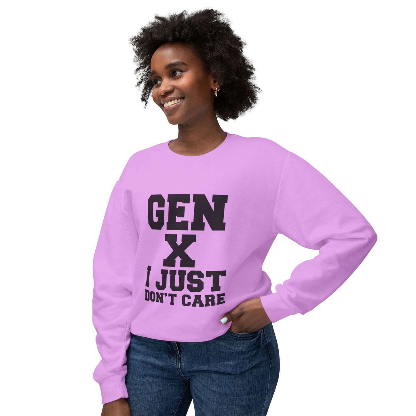 Gen X 'I Just Don't Care' Crewneck Sweatshirt