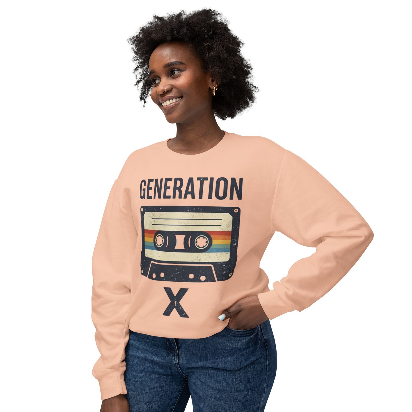 Generation X Retro Cassette Crewneck Sweatshirt