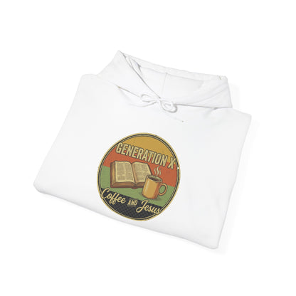 Generation X Coffee & Vinyl Hoodie — Retro Music Lover Pullover