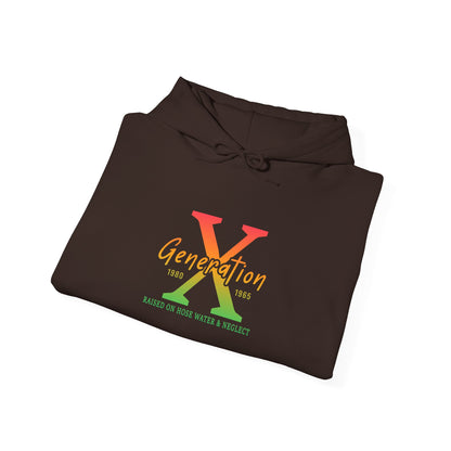 Generation X Retro Hoodie – Vintage 80s-90s Logo Sweatshirt