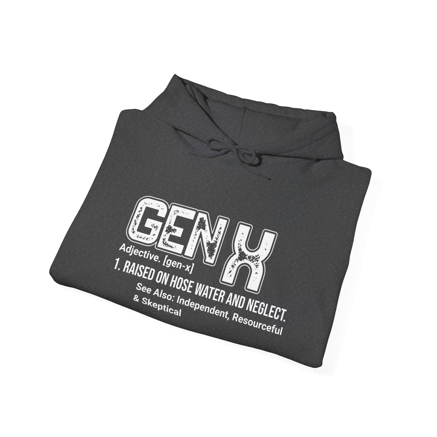 Gen X Definition Hoodie — Retro 'Gen X' Graphic Pullover