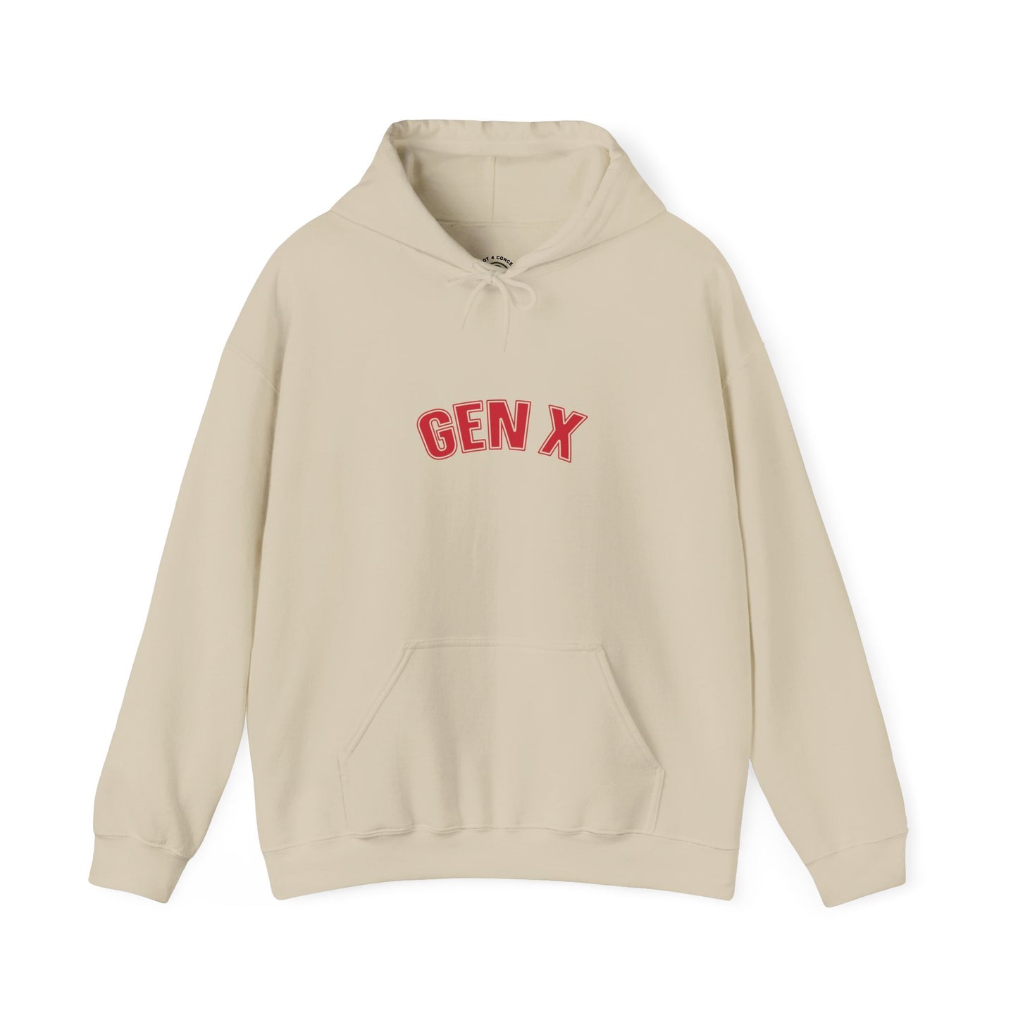Gen X Retro Hoodie — Vintage Collegiate Pullover for Generation X