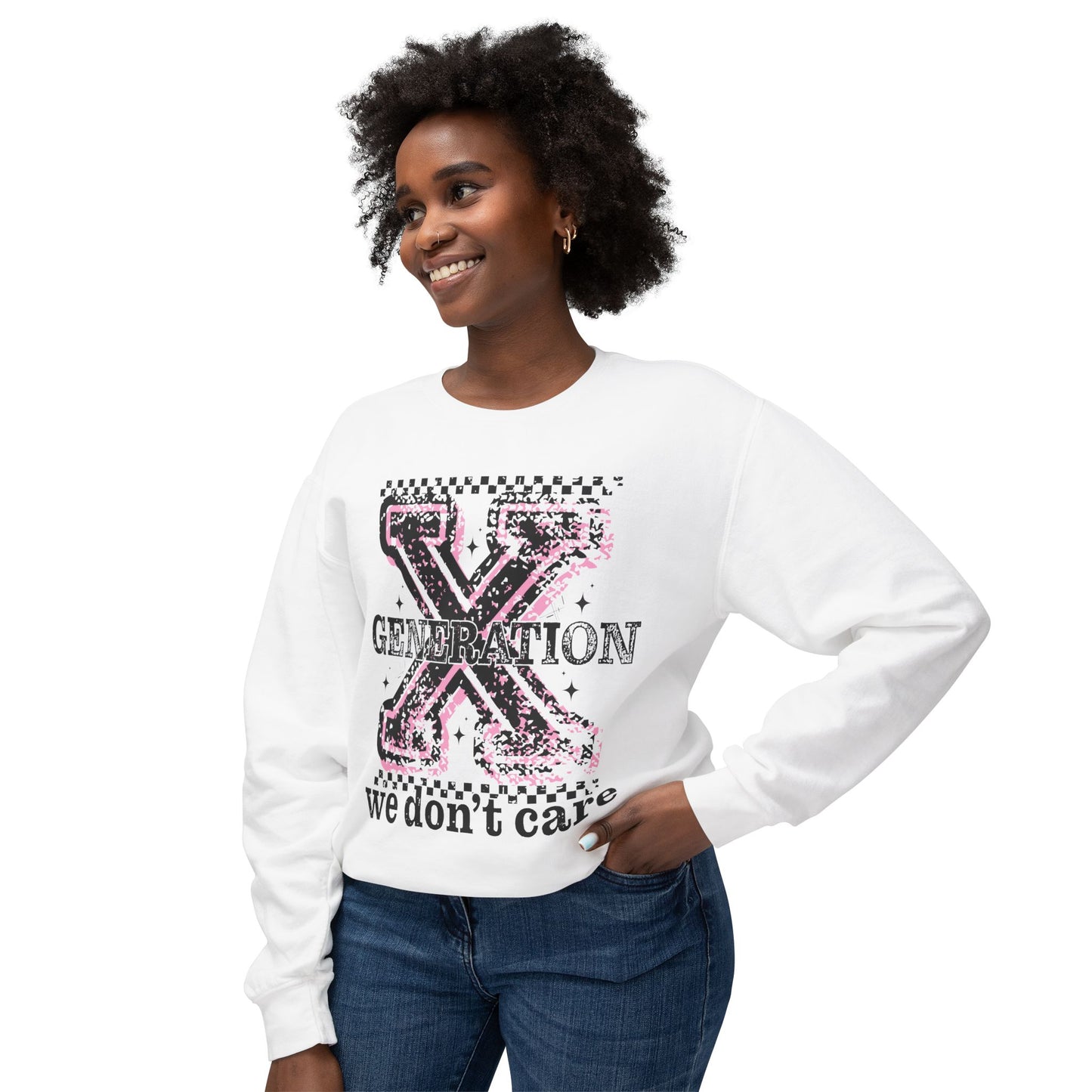 Generation X 'We Don't Care' Crewneck Sweatshirt