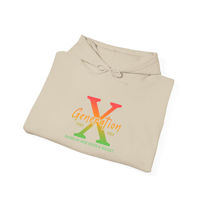 Generation X Retro Hoodie – Vintage 80s-90s Logo Sweatshirt