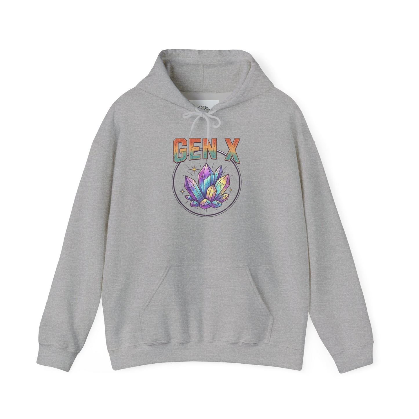 Gen X Hoodie — Colorful Lotus Graphic Pullover