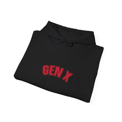 Gen X Retro Hoodie — Vintage Collegiate Pullover for Generation X