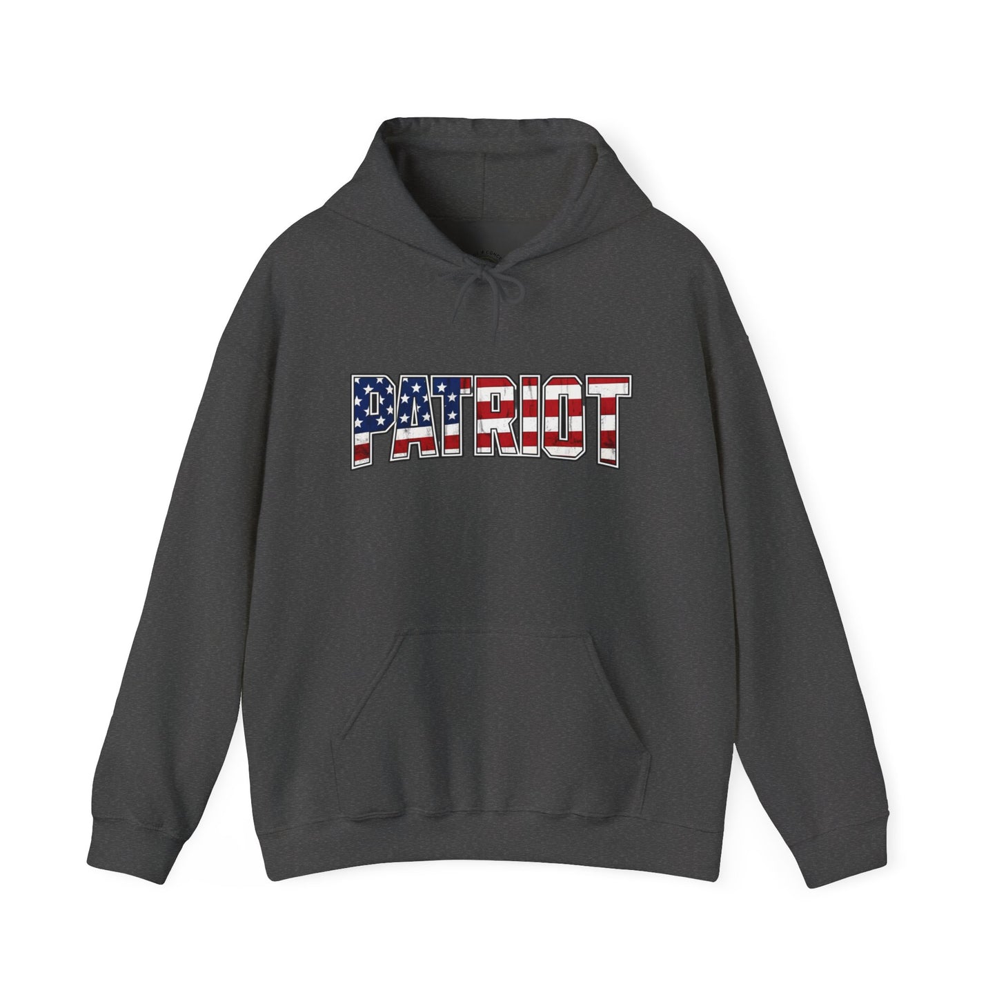 Patriot Flag Graphic Hoodie — American Flag 'PATRIOT' Pullover