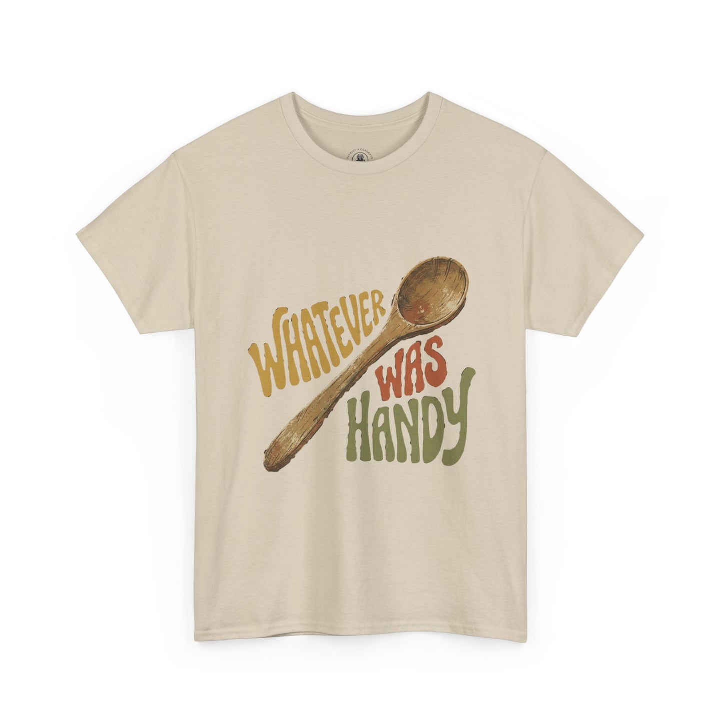 Whatever Was Handy Spoon Graphic Tee — Funny Kitchen Cooking T‑Shirt