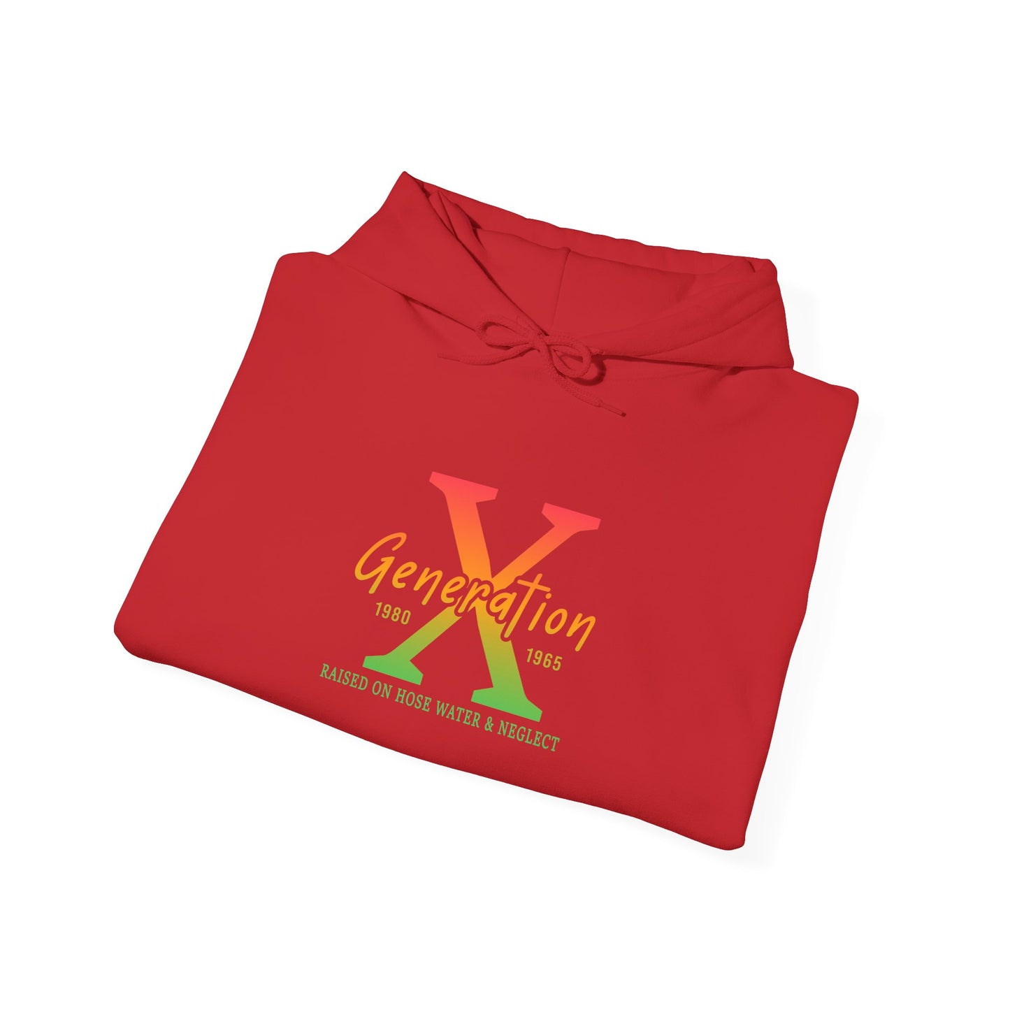 Generation X Retro Hoodie – Vintage 80s-90s Logo Sweatshirt