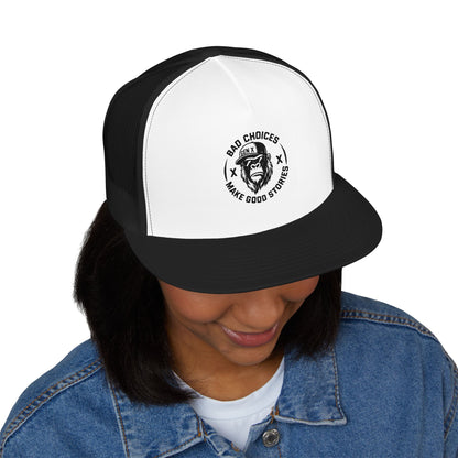 Embroidered 5 Panel Trucker Cap - Stylish Casual Hat for Outdoor Adventures, Perfect Gift for Dad, Summer Vibes, Fashionable Headwear
