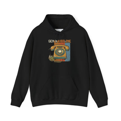 Gen X Hotline Hoodie — Retro Rotary Phone Sweatshirt